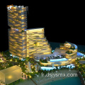 Modèle architectural de la construction d'hôtel cinq étoiles